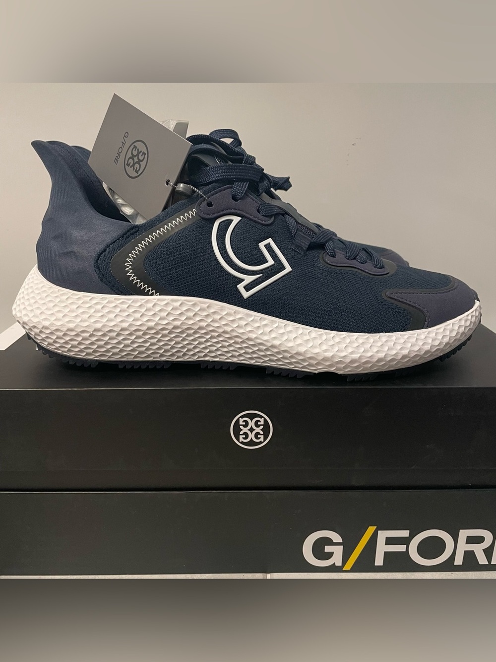 G/Fore MG4X2 Men's Knit Hybrid Golf Cross Trainer Shoes Twilight Navy Size 10
